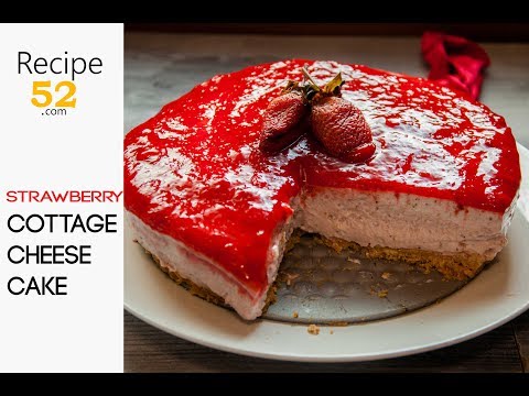 Video: Cottage Cheese Cake Na May Jelly At Strawberry