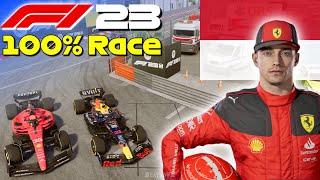 F1 23 - Let&#39;s Make Leclerc World Champion #7: 100% Race Monaco