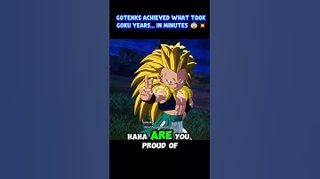 Gotenks Achieved What Took Goku Years... in Minutes 😨💥 #sparkingzero #crashout #knockout