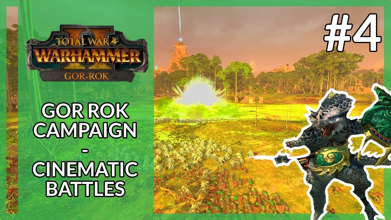 gaming logo IKIT CLAW SURPRISE INVASION! Gor Rok - Cinematic Battles - Part 4 | Total War: Warhammer 2 Campaign