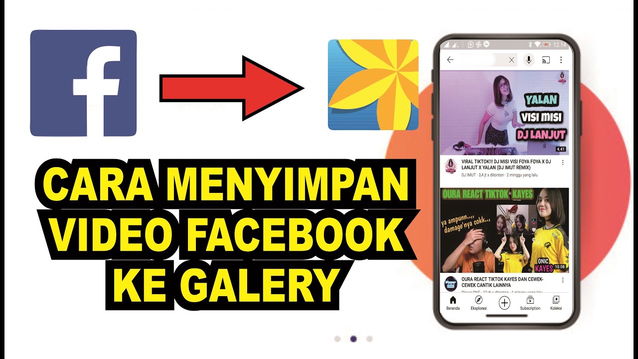 cara download video facebook ke galeri tanpa aplikasi YouTube