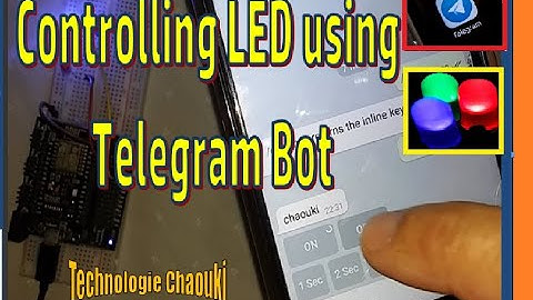 Controlling LED using NodeMcu and Telegram Bot