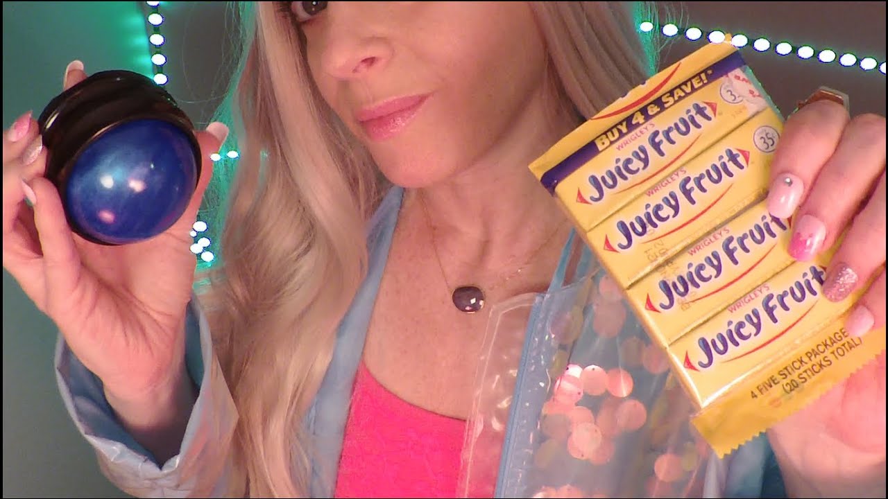 ASMR Gum Chewing Woman Cures Your Headache | Crinkle Coat | Whispered Personal Attention