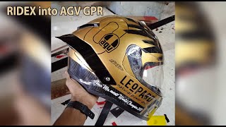 How to Wrap AGV Pista GPR Joan Mir limited edition Helmet | Helmet Replicating | Helmet Wrappping.