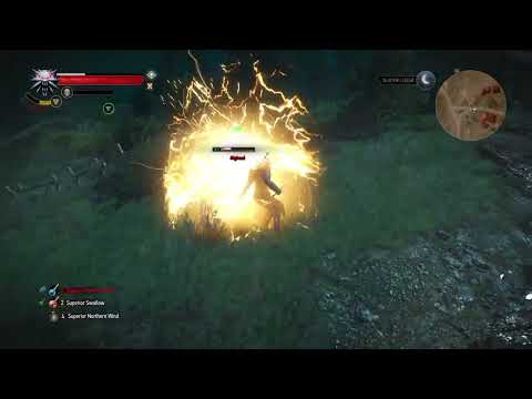 Witcher 3 - Overpowered Quen Tank Build (Death March + Enemy Upscaling)