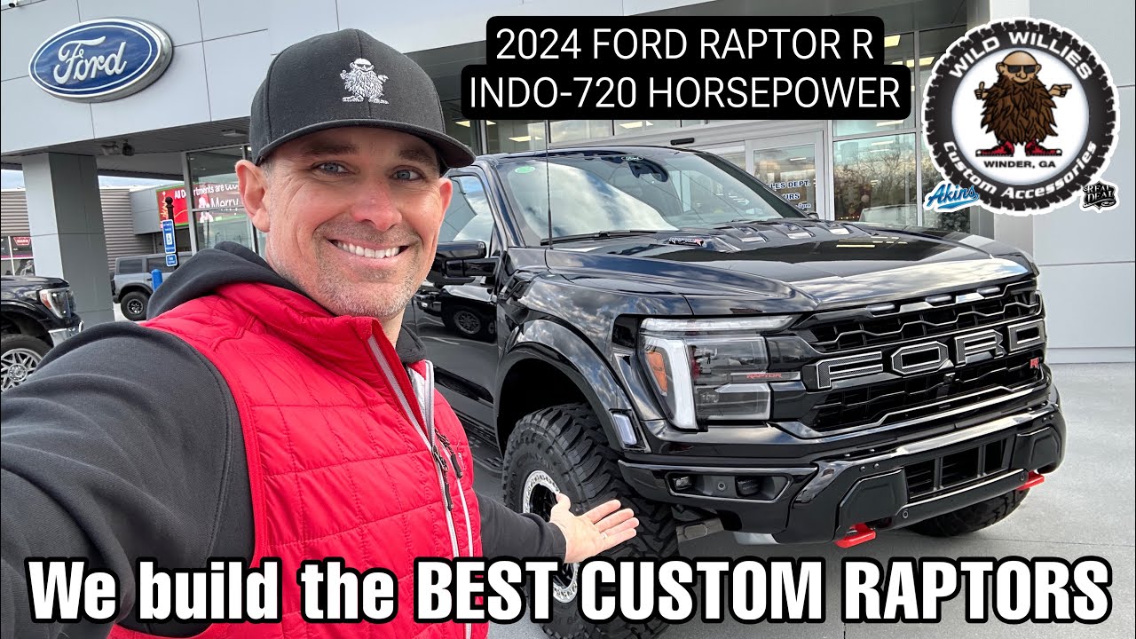 2024 Akins Ford Raptor R INDO Black & Silver 720 Horsepower - YouTube