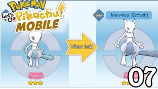 Mythical Pokemon Mewtwo 😱 | Pokemon let's go Pikachu mobile gameplay 07 | Monster of glory