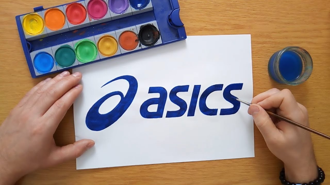 How To Draw The Asics Logo アシックスのロゴの描き方 Youtube