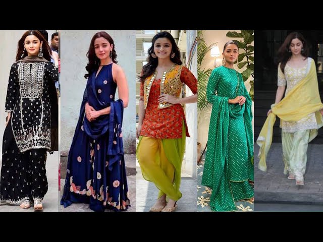 Traditional Alia Bhatt In Kurti || Latest Suit Designs Collection ||  Bollywood FASHION - YouTube