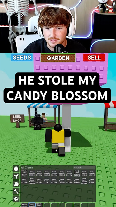 Rich Grow a Garden Player STOLE MY CANDY BLOSSOM..