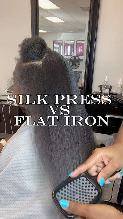 Silk Press vs Flat Iron | ToyaJTV