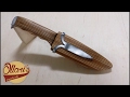 Plywood Knife Sheath with Saw Blade Clip