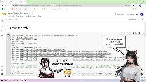 Fashion Girl - Stable Diffusion LoRA Google Colab Setup