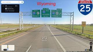 Interstate 25 - Wyoming northbound