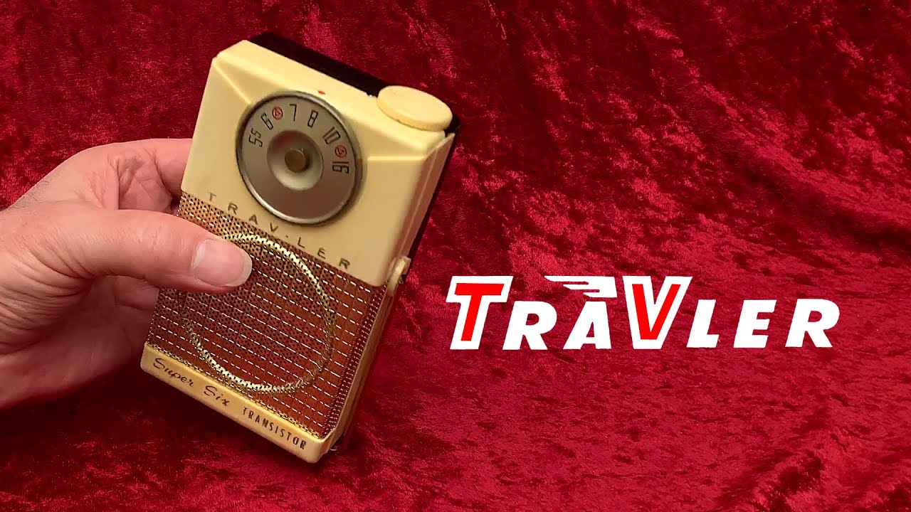 Vintage Trav-Ler transistor radio 1950s made in USA - CBS, Sonora, Truetone  - collectornet.net