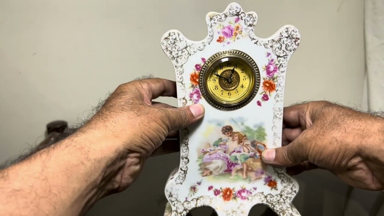 Unique Porcelain Clock from Victoria porcelain factory Karlsbad/Karlovy Vary