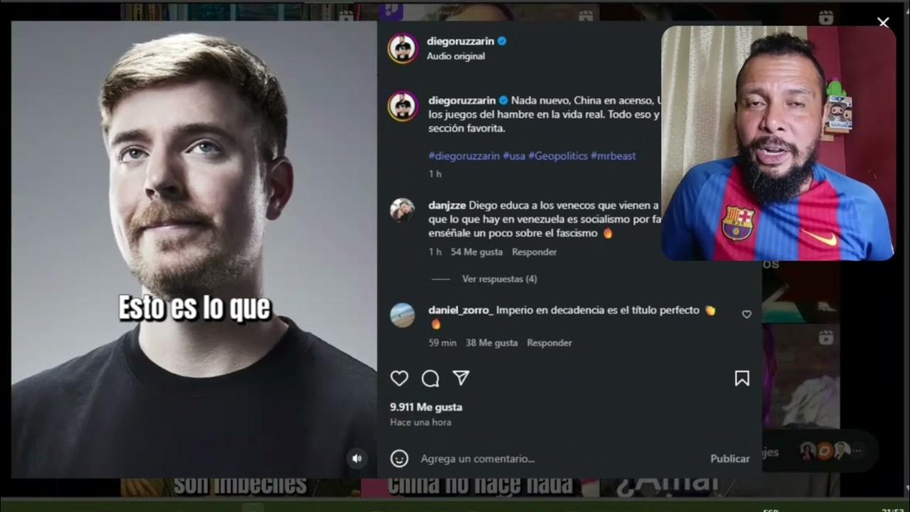 REACCIÓN 🔴 DIEGO RUZZARIN 🇧🇷 PAPEA y Muestra Una Vez Más el Crecimiento de CHINA 🇨🇳 y Caída de USA🇺🇸 REACCIÓN 🔴 DIEGO RUZZARIN 🇧🇷 PAPEA y Muestra Una Vez Más el Crecimiento de CHINA 🇨🇳 y Caída de USA🇺🇸