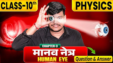मानव नेत्र | Bihar Board Class 10th Physics Chapter 3 Objective And Subjective | Human Eye Class 10