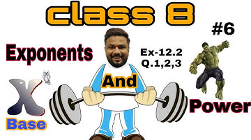 class 8 maths chapter 12 exponents and power exercise 12.2 Q. 1,2,3 | NCERT solutions mathematics