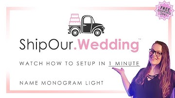 DIY WEDDING MONOGRAM LIGHTING HOW TO SETUP QUICK
