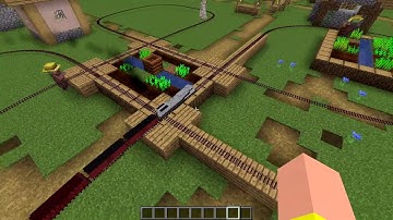 Minecraft Immersive Railroading Mini Layout