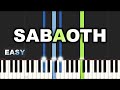 Jonathan C. Gambela - Sabaoth | EASY PIANO TUTORIAL BY Extreme Midi