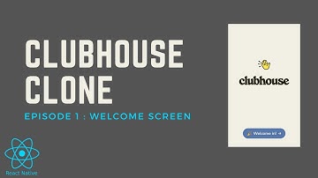 Clubhouse UI Clone in react native || Episode: 1 - Welcome Screen