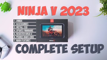 Atomos Ninja V 2023 Review | Registration | Activation | Firmware Update | SSD Setup | Accessories