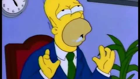 The Simpsons 'Rock bottom' segment -Season 6-