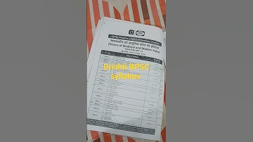 Drishti Bpsc Syllabus #short#viral shorts