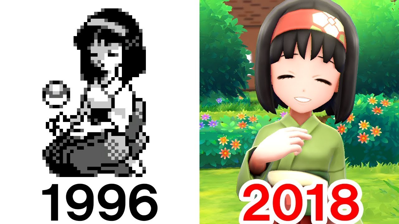 ポケモンレッツゴー エリカ 自然を愛するお嬢様の歴史 1996 18 ポケットモンスター Let S Go ピカチュウ イーブイ ピカブイ までのシリーズ歴代作品 Youtube