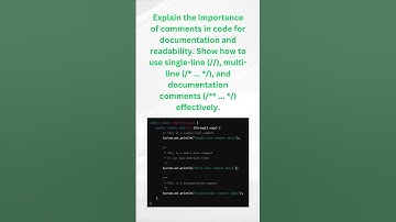 Comments in Java  #education #java #javaprogramming #javadevelopment #softwareengineer