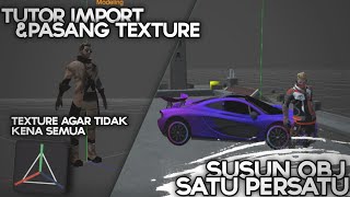 CARA EDIT PASANG TEXTURE DAN IMPORT OBJECT 3D ANDROID || ANIMASI FREE FIRE 3D ANDROID