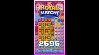 Royal Match Level 2595 - Hard Level - No Boosters Gameplay