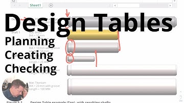 Creating and Debugging a Design Table in Solidworks