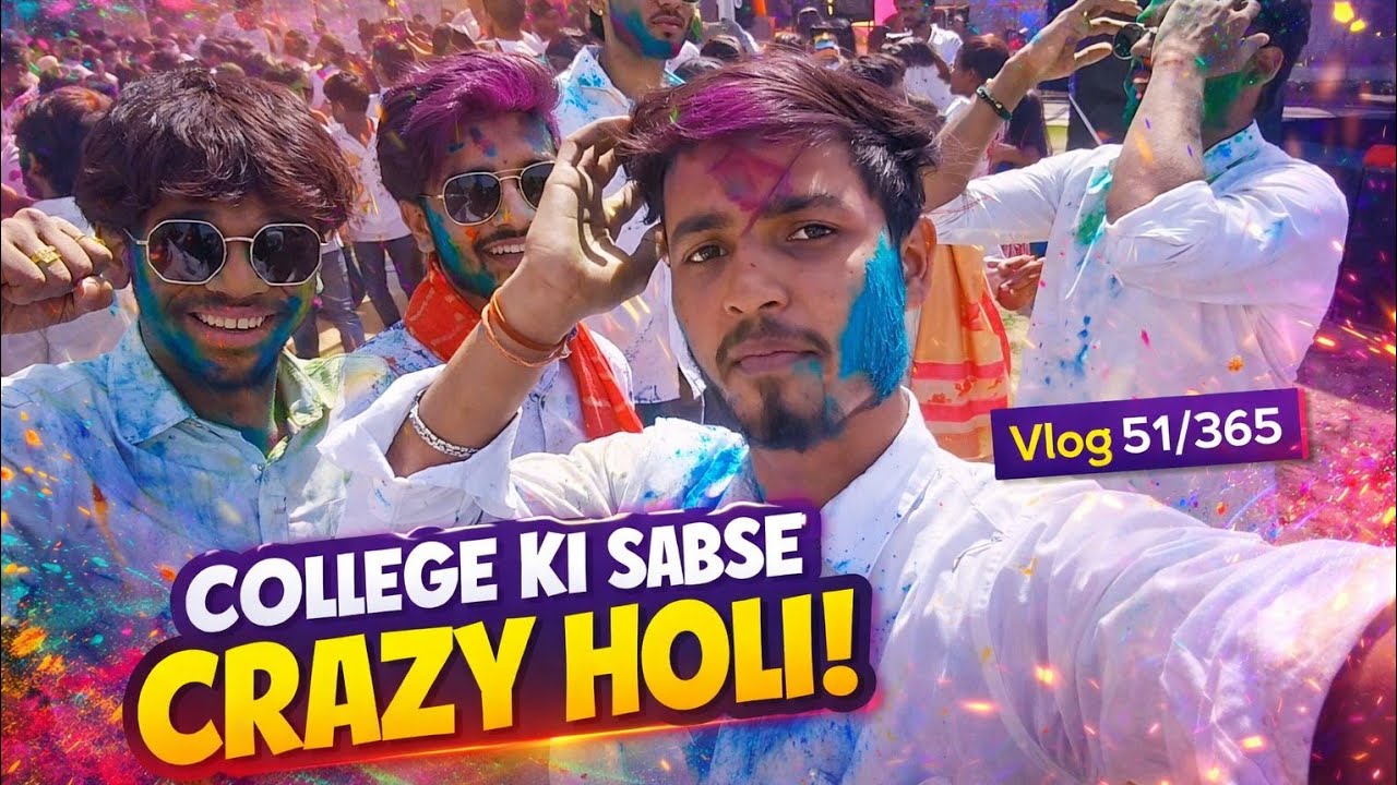 Holi At College 🫟🔫 | Full Masti
