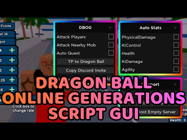 Dragon Ball Online Generations: Auto collects dragon balls, Serverhops  Scripts