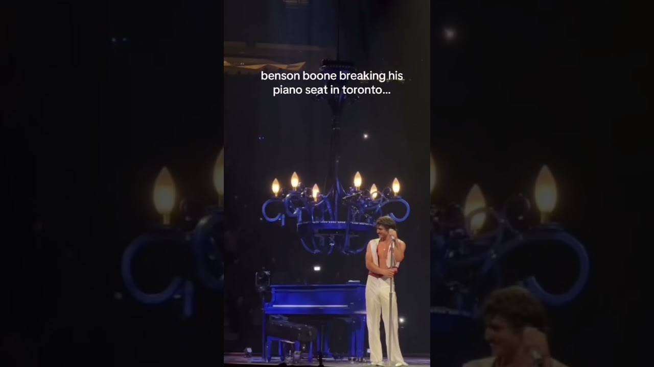 Benson breaking his piano bench in Toronto 😂 