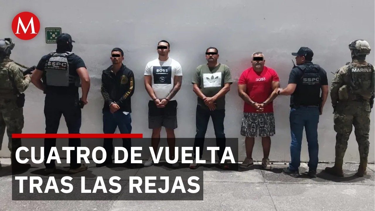 Recapturan a 4 internos fugados del penal de Puerto Vallarta