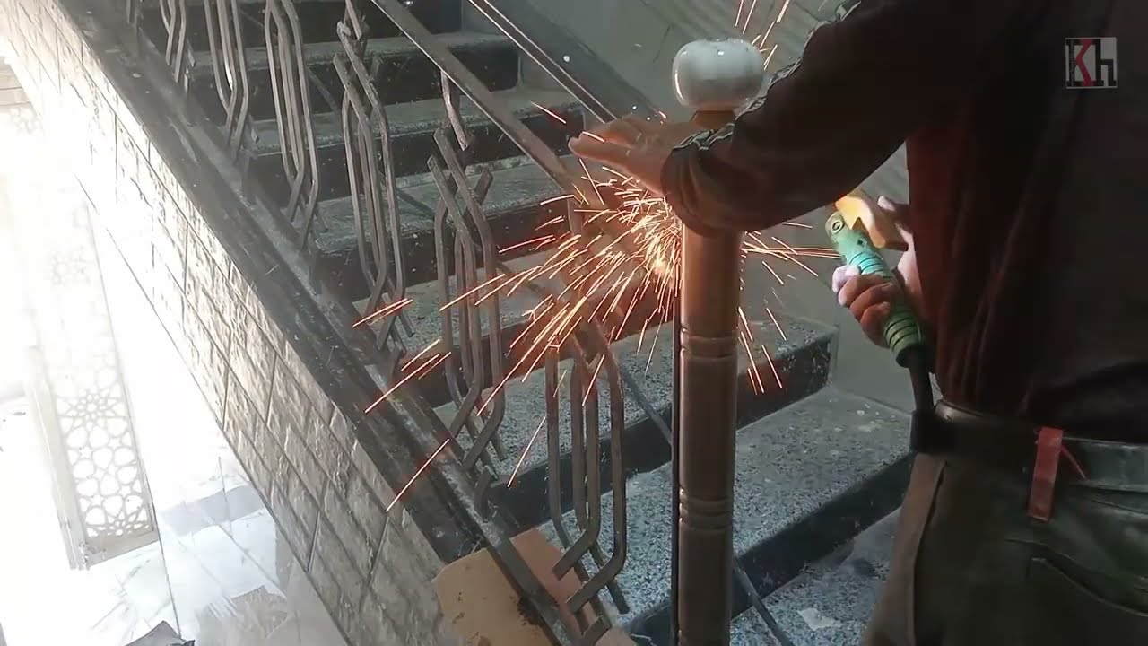 تشكيل و صناعة زخرفة درابزين الدرج السلم