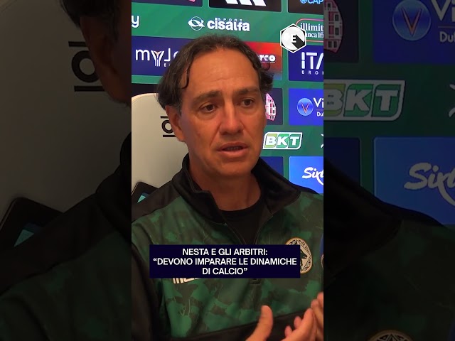 Entella-Avellino 1-1, Nesta duro con gli arbitri: "Devono capire le dinamiche di calcio"