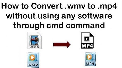 How to Convert wmv file into mp4 without any software-fastest way