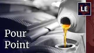 What does pour point mean for a lubricant?