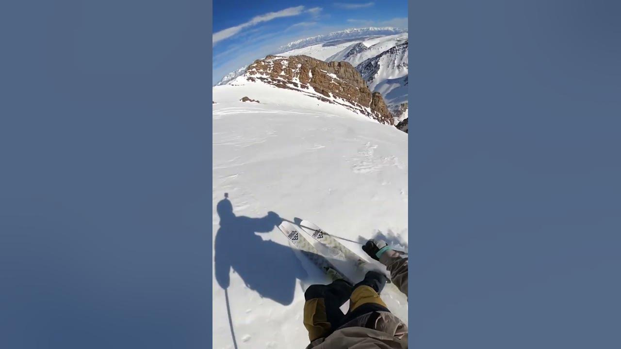 No fall zone skiing Dropping into a 4K foot couloir YouTube