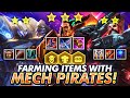 ITEM FARM SIMULATOR! WITH MECH PIRATES | TFT | Teamfight Tactics Galaxies