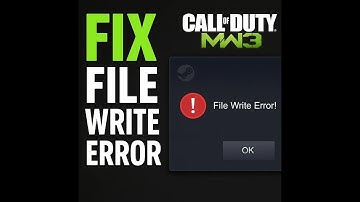 Call Of Duty Modern Warfare 3 - File Write Error Solution