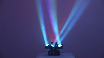 LED Moving Head DJ Light with 6 Lighting Effects,4 Arms Stage Moving Disco Lights