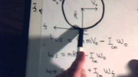 Analytical Mechanics Video #42: Ball With Backspin Reverses Motion  - Angular Momentum Approach