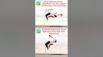 Flash kick backflip vs Dub Flash backflip Avoid these mistakes 💯✅.#backflip #short #tutorials