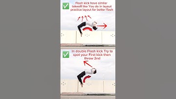 Flash kick backflip vs Dub Flash backflip Avoid these mistakes 💯✅.#backflip #short #tutorials